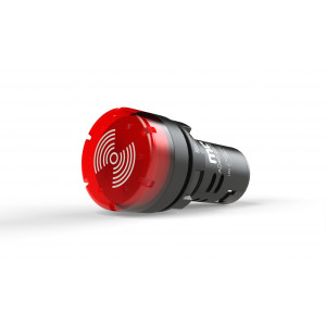 Указатель (индикатор) свето-звуковой AD60-22DS/F, красный, 220V AC/DC